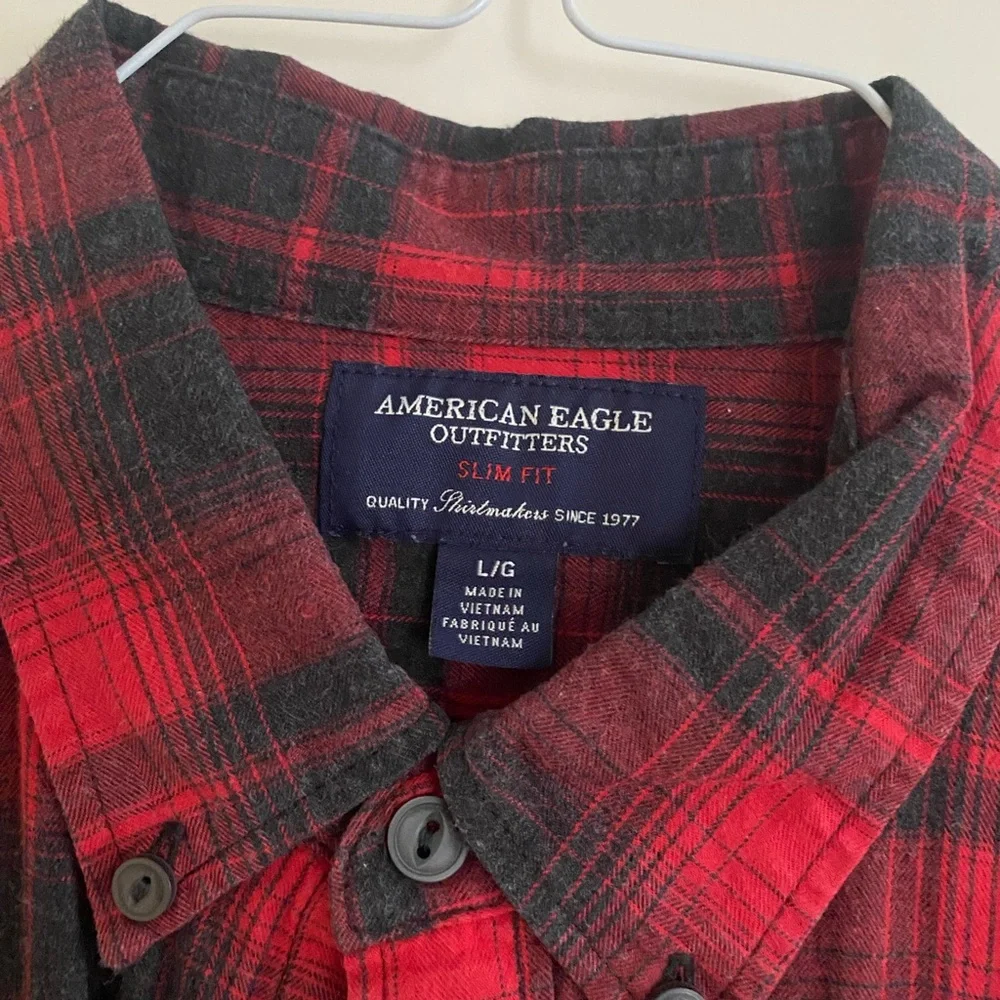 American Eagle Button Down Slim Fit Flannel